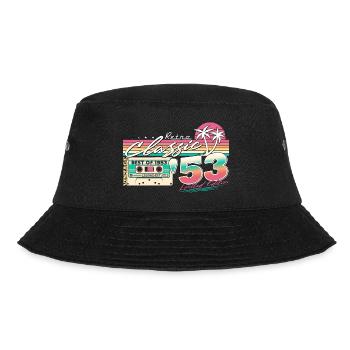 1953 Retro vintage vintage birthday gift - Bucket Hat - black - Front - Lela (165cm)