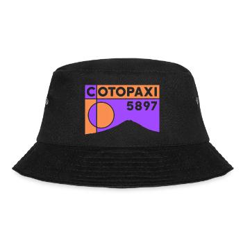 Cotopaxi Hochtour Besteigung Höhe Vulkan Ecuador - Bucket Hat - Schwarz - Vorne - Lela (165cm)