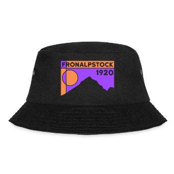 Fronalpstock Mountain Hiking Hike Trail Souvenir - Bucket Hat - black - Front - Lela (165cm)