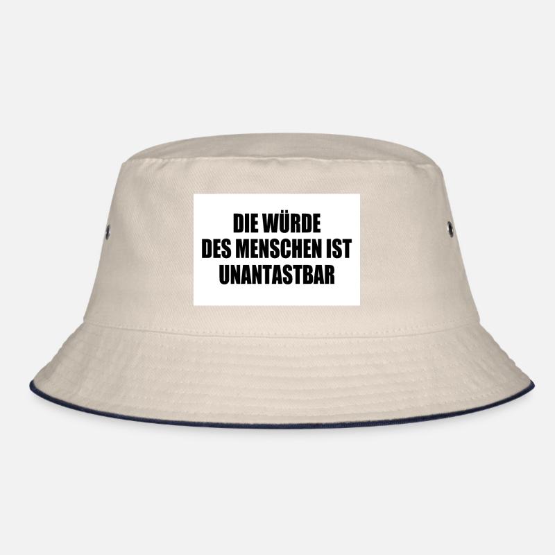 Human dignity is inviolable Bucket Hat