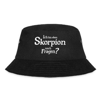 Sternzeichen Skorpion - Bucket Hat - Schwarz - Vorne - Lela (165cm)