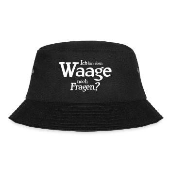 Sternzeichen Waage - Bucket Hat - Schwarz - Vorne - Lela (165cm)