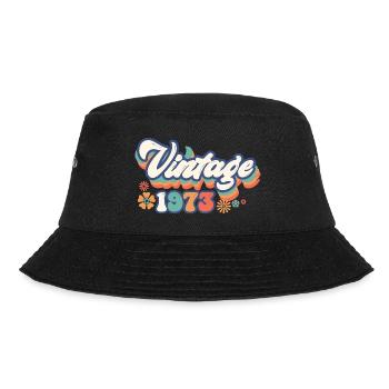 1973 Anniversary 50 years Vintage - Bucket Hat - black - Front - Lela (165cm)