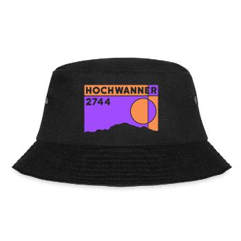Berg Hochwanner Bergtour Skitour Normalweg Wandern - Bucket Hat - Schwarz - Vorne - Lela (165cm)