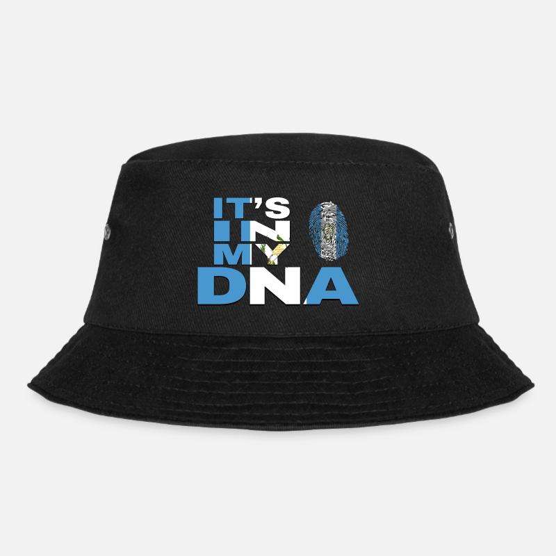 ITS IN MY DNA GUATEMALA FINGER - Bucket Hat - black