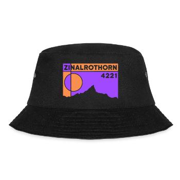 Zinalrothorn Berg Tour Hochtour Nordgrat Souvenir - Bucket Hat - Schwarz - Vorne - Lela (165cm)