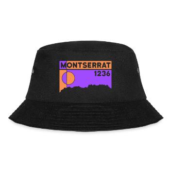 Montserrat Altitude Mountain Hiking Barcelona Gift - Bucket Hat - black - Front - Lela (165cm)