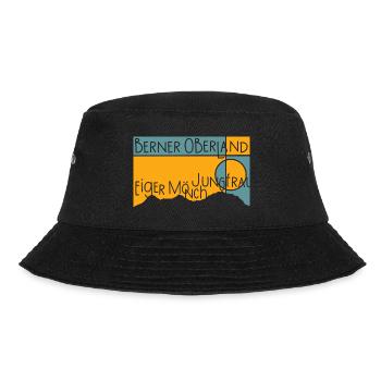 Eiger Mönch Jungfrau Jungfraujoch Berner Oberland - Bucket Hat - Schwarz - Vorne - Lela (165cm)