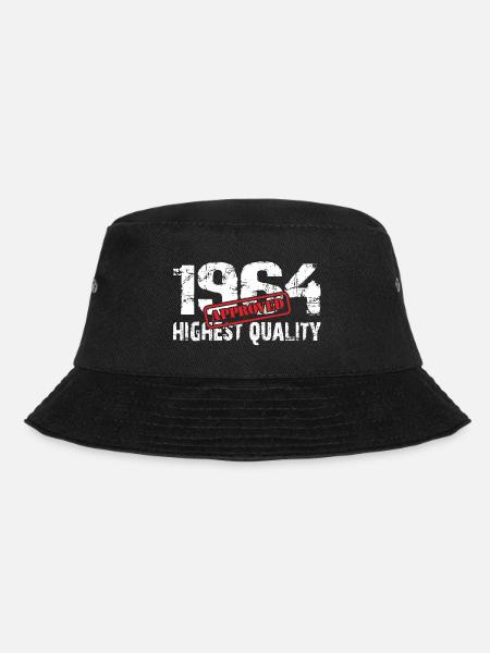 Born in 1964, born in 1964, very fit and active - Bucket Hat - black