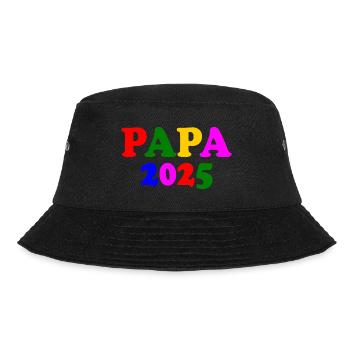 Papa 2025 - Bucket Hat - Schwarz - Vorne - Lela (165cm)
