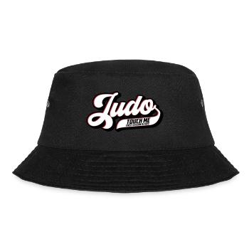 Farben änderbar | Judo Schriftzug - Bucket Hat - Schwarz - Vorne - Lela (165cm)