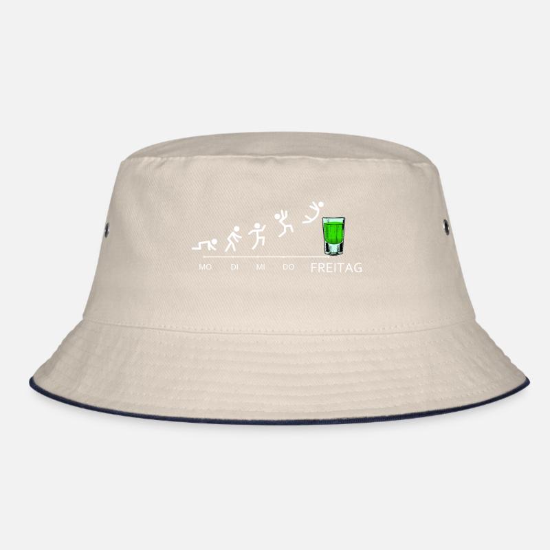Pfeffi Evolution Pfefferminz Likör Saufen JGA Bucket Hat