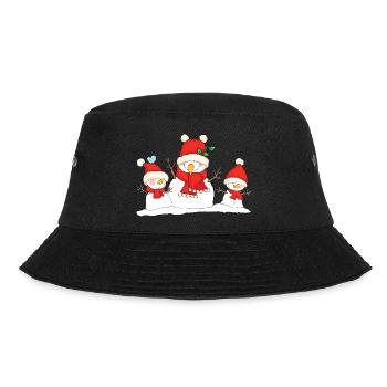 Christmas snowmen. - Bucket Hat - Schwarz - Vorne - Lela (165cm)