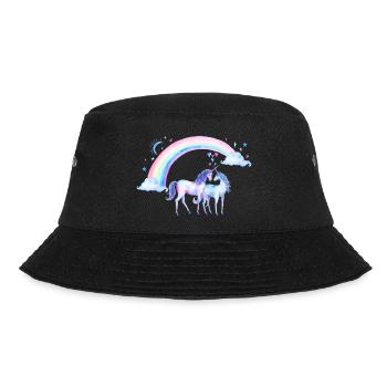 Couple de licorne en amour - Bob - noir - Devant - Lela (165cm)