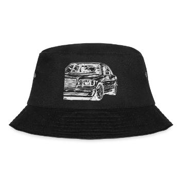 W126 Dirty Vintage Style - Bucket Hat - black - Front - Lela (165cm)
