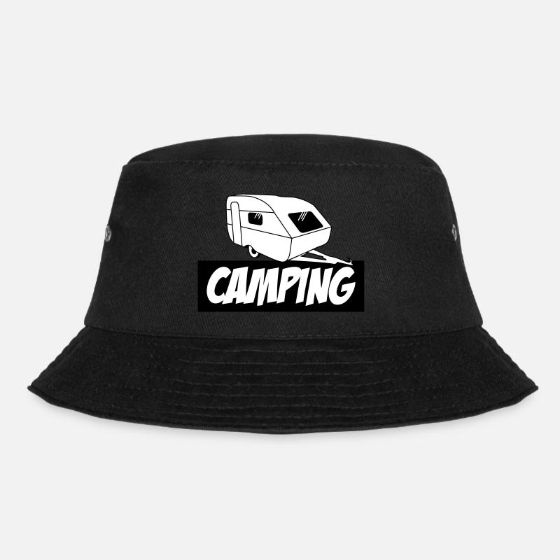 Camping - Die pure Leidenschaft - Bucket Hat - Schwarz