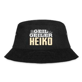 HEIKO - geil - Bucket Hat - Schwarz - Vorne - Lela (165cm)