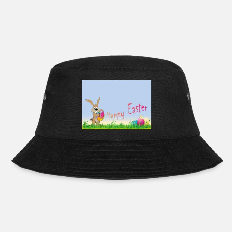 Happy easter - Bucket Hat - black