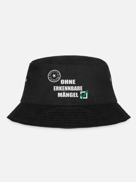 Oldies Gütesiegel geprüfte Qualität Geburtstag - Bucket Hat - Schwarz