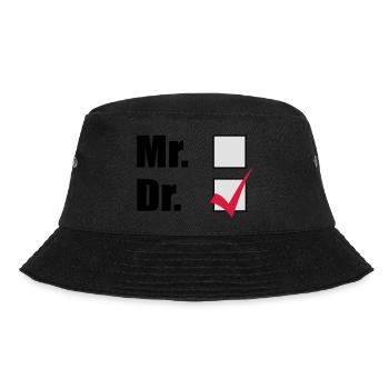 Doktortitel - Bucket Hat - Schwarz - Vorne - Lela (165cm)