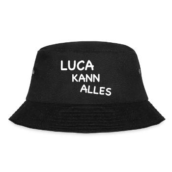 LUCA CAN DO EVERYTHING I Luca is unique - Bucket Hat - black - Front - Lela (165cm)