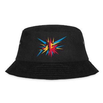 Explosion and rays - Bucket Hat - black - Front - Lela (165cm)