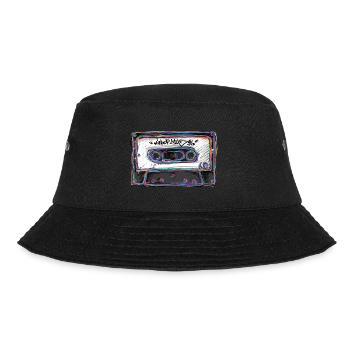 Kassette HipHop 90s - Bucket Hat - Schwarz - Vorne - Lela (165cm)
