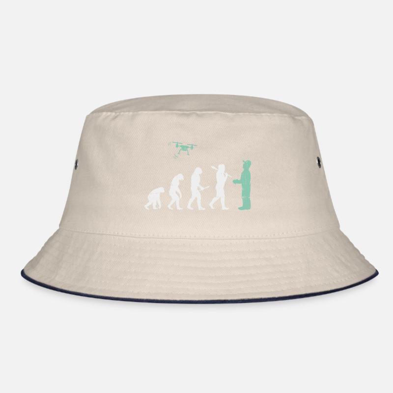 Evolution Drone T-Shirt I Model Making I Gift Bucket Hat