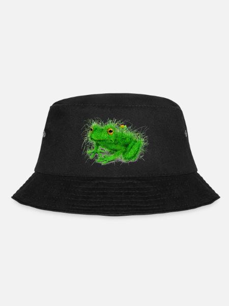 Grass Frog - Bucket Hat - black
