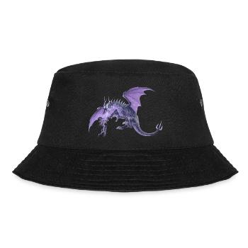 lightning dragon - Bucket Hat - Schwarz - Vorne - Lela (165cm)