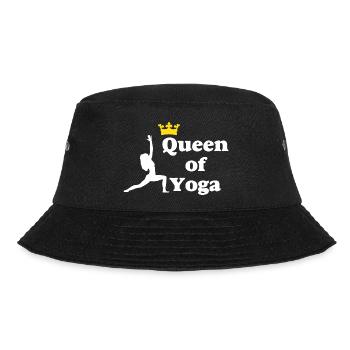 Queen of Yoga - Bucket Hat - Schwarz - Vorne - Lela (165cm)