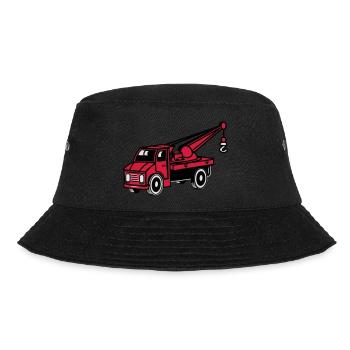 Car toy truck crane tow truck-mounted crane truck - Bucket Hat - black - Front - Lela (165cm)