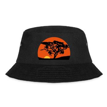 Singe du coucher du soleil de l'Afrique arbre - Bob - noir - Devant - Lela (165cm)