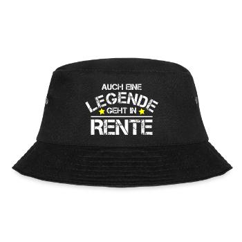 Pension Rente Rentner Legende Geschenk - Bucket Hat - Schwarz - Vorne - Lela (165cm)