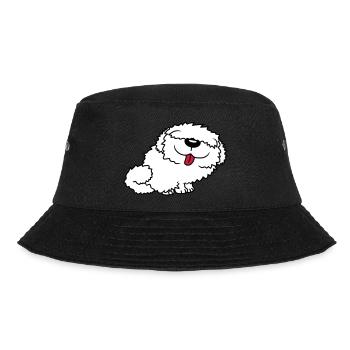 Lustiger Bobtail Hund - Bucket Hat - Schwarz - Vorne - Lela (165cm)