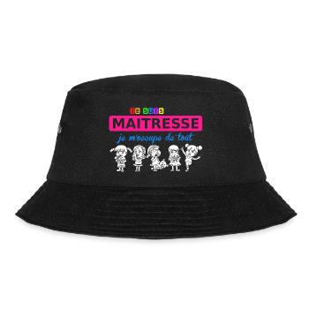 je suis maitresse - Bucket Hat - black - Front - Lela (165cm)