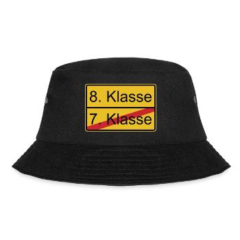 8. Klasse nicht 7. Klasse - Bucket Hat - Schwarz - Vorne - Lela (165cm)