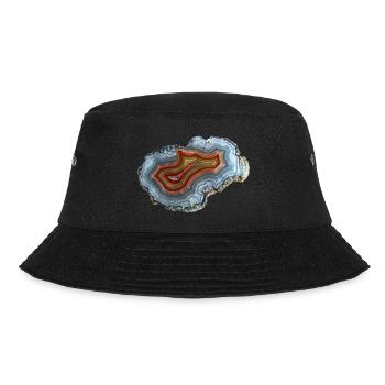 Achat Mineral Quarz Druse Geologie Schmuckstein - Bucket Hat - Schwarz - Vorne - Lela (165cm)