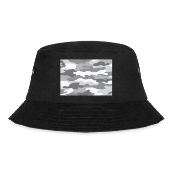 Schnee Camo - Bucket Hat - Schwarz - Vorne - Lela (165cm)