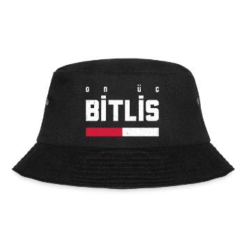 Bitlis 13 Turkey Turkiye TR Gift Holiday - Bucket Hat - black - Front - Lela (165cm)