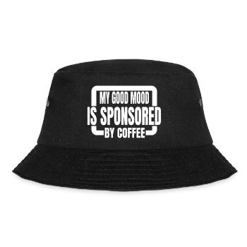 coffee lovers happy coffee and dog quote - Bucket Hat - Schwarz - Vorne - Lela (165cm)