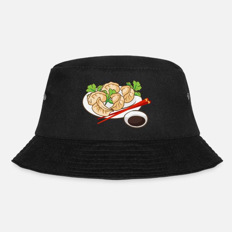 Dumplings Teller - Bucket Hat - Schwarz