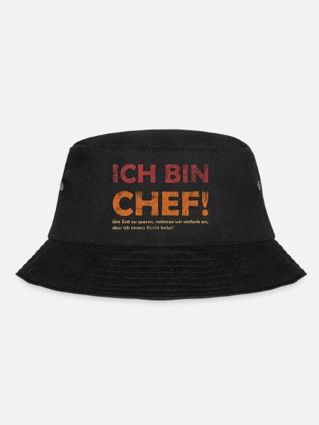 Ich bin der Chef - Bucket Hat - Schwarz