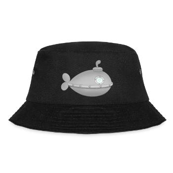 Submarine submarine underwater world - Bucket Hat - black - Front - Lela (165cm)