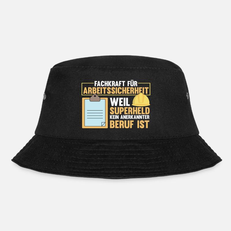 Fachkraft Arbeitssicherheit Sifa Sicherheitskraft - Bucket Hat - Schwarz