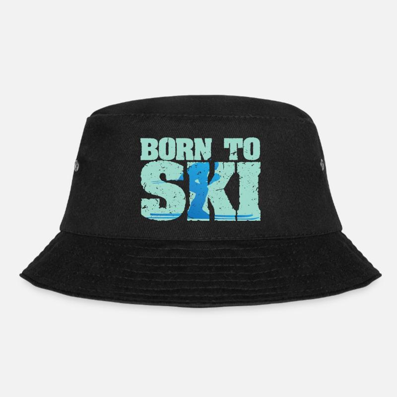 Ski - Né pour skier - Bob - noir