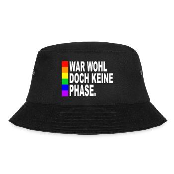 War wohl doch keine Phase - Bucket Hat - Schwarz - Vorne - Lela (165cm)