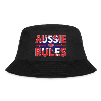 AUSSIE RULES - Bucket Hat - black - Front - Lela (165cm)