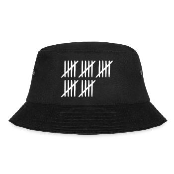 25. Geburtstag Strichliste 25 Jahre alt - Bucket Hat - Schwarz - Vorne - Lela (165cm)