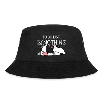 To Do List Nothing - Bucket Hat - Schwarz - Vorne - Lela (165cm)